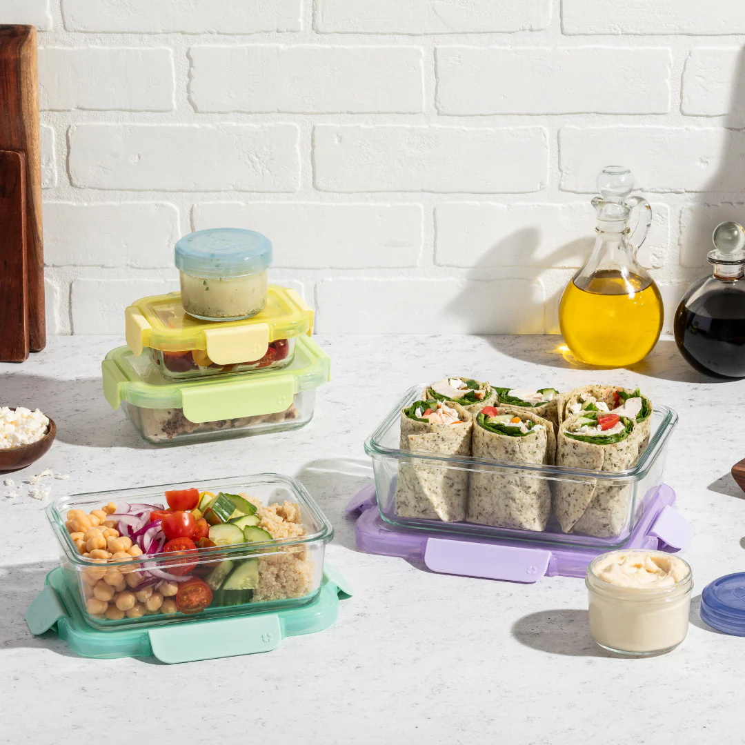 Color Lock® Glass 12pc Mixed Meal Prep Set - Image 6
