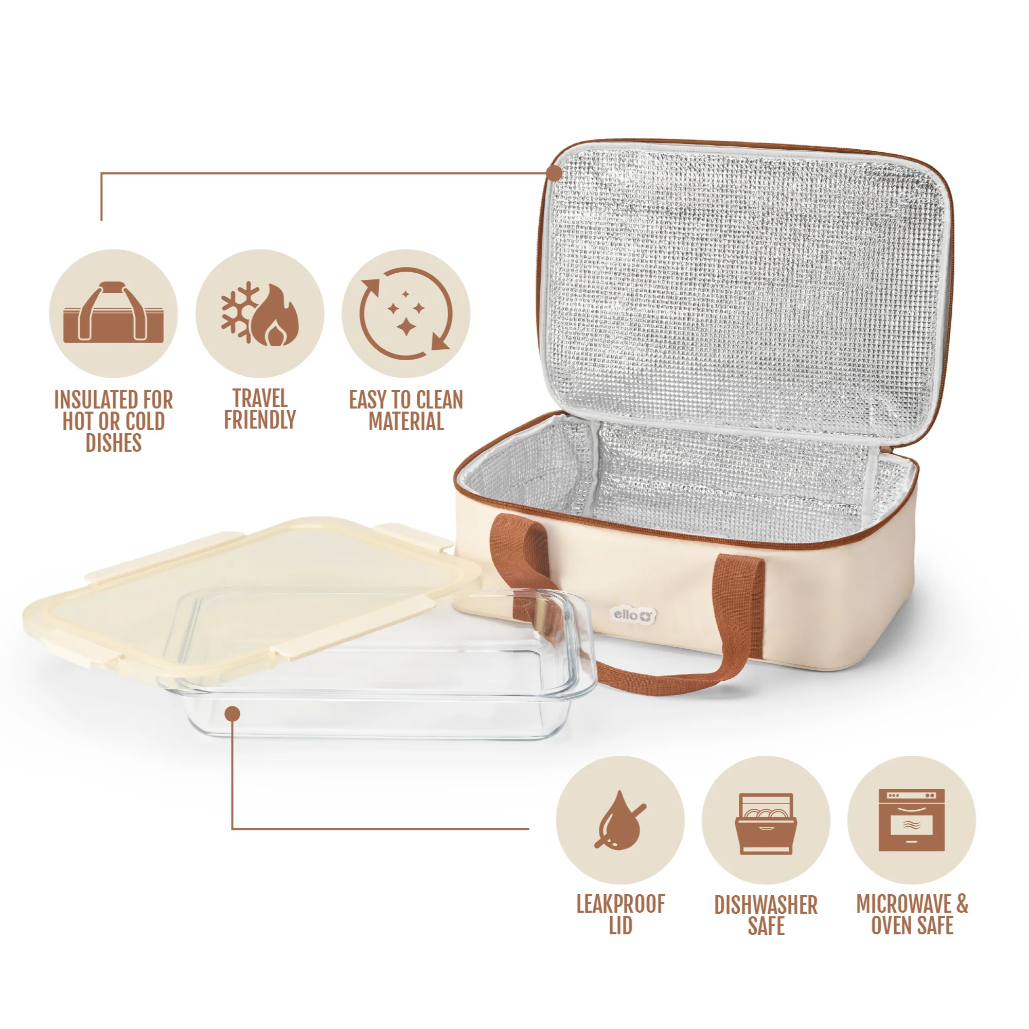 Color Lock® Glass 9x13 Bakeware With Carrier Set - Image 4
