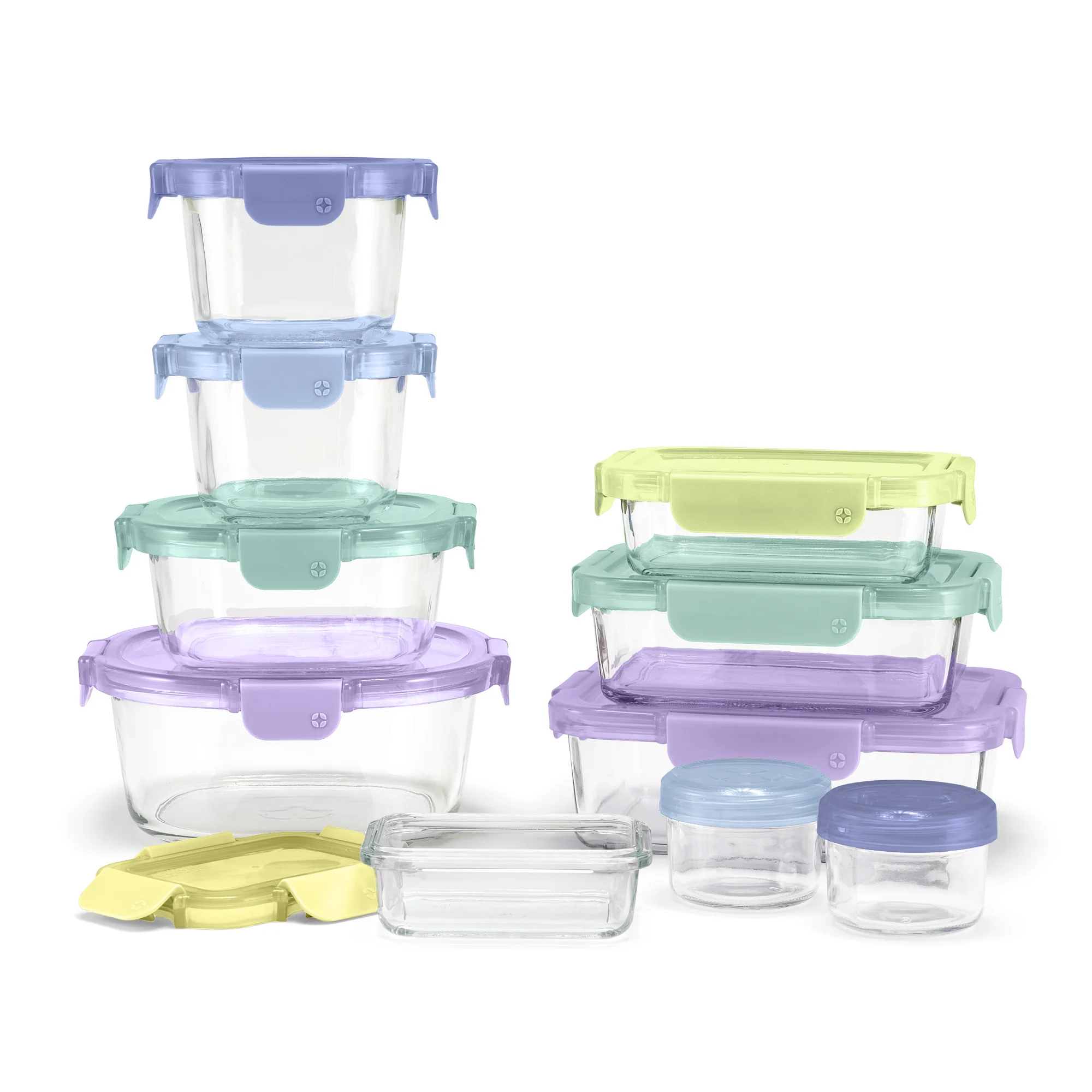 Color Lock® Glass 20pc Mixed Meal Prep Set - Image 10