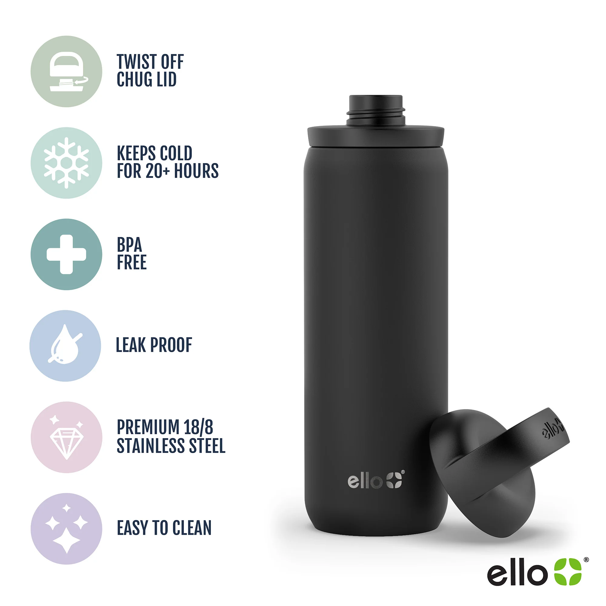 Cooper Twist Stainless Steel Water Bottle - Image 14