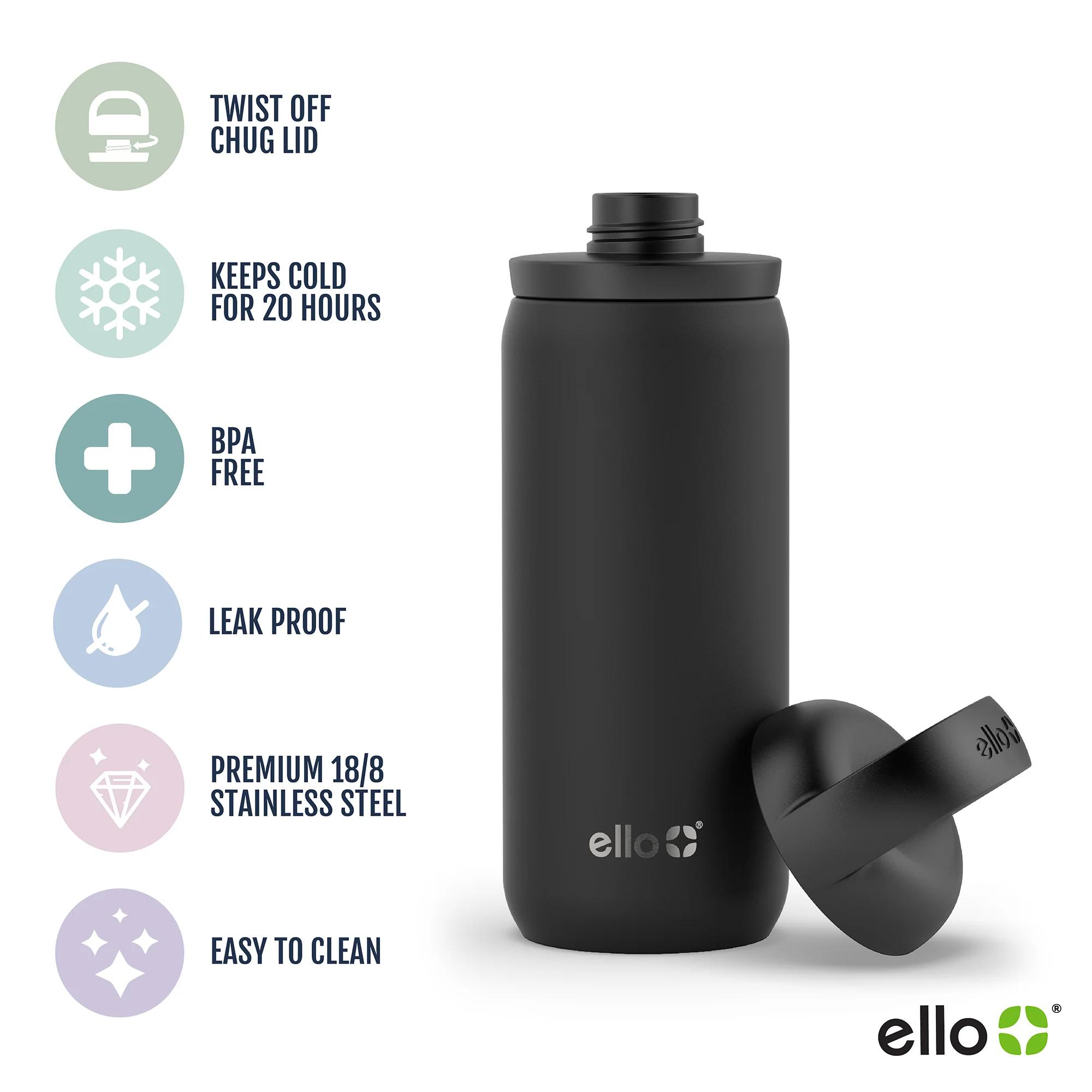 Cooper Twist Stainless Steel Water Bottle - Image 50