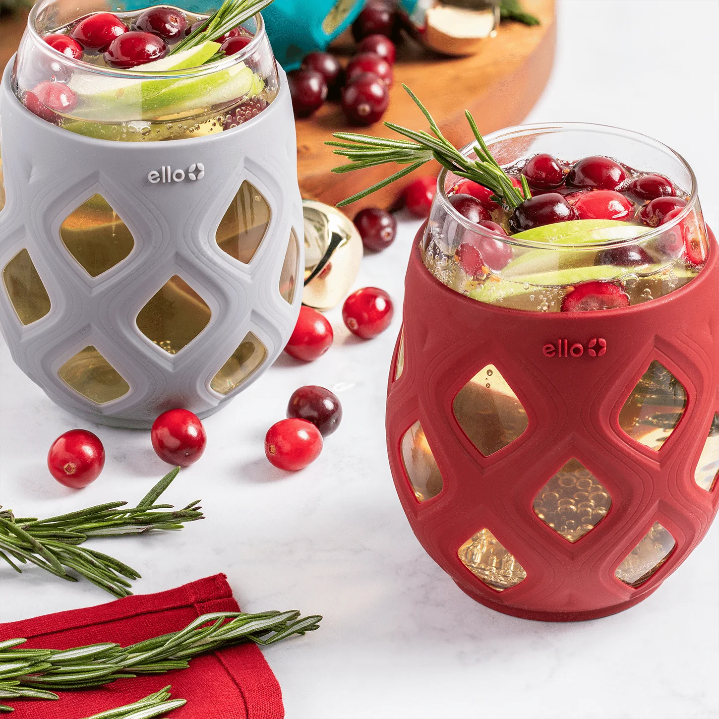 Cru Stemless Wine Glass Set with Silicone Protection - Image 20