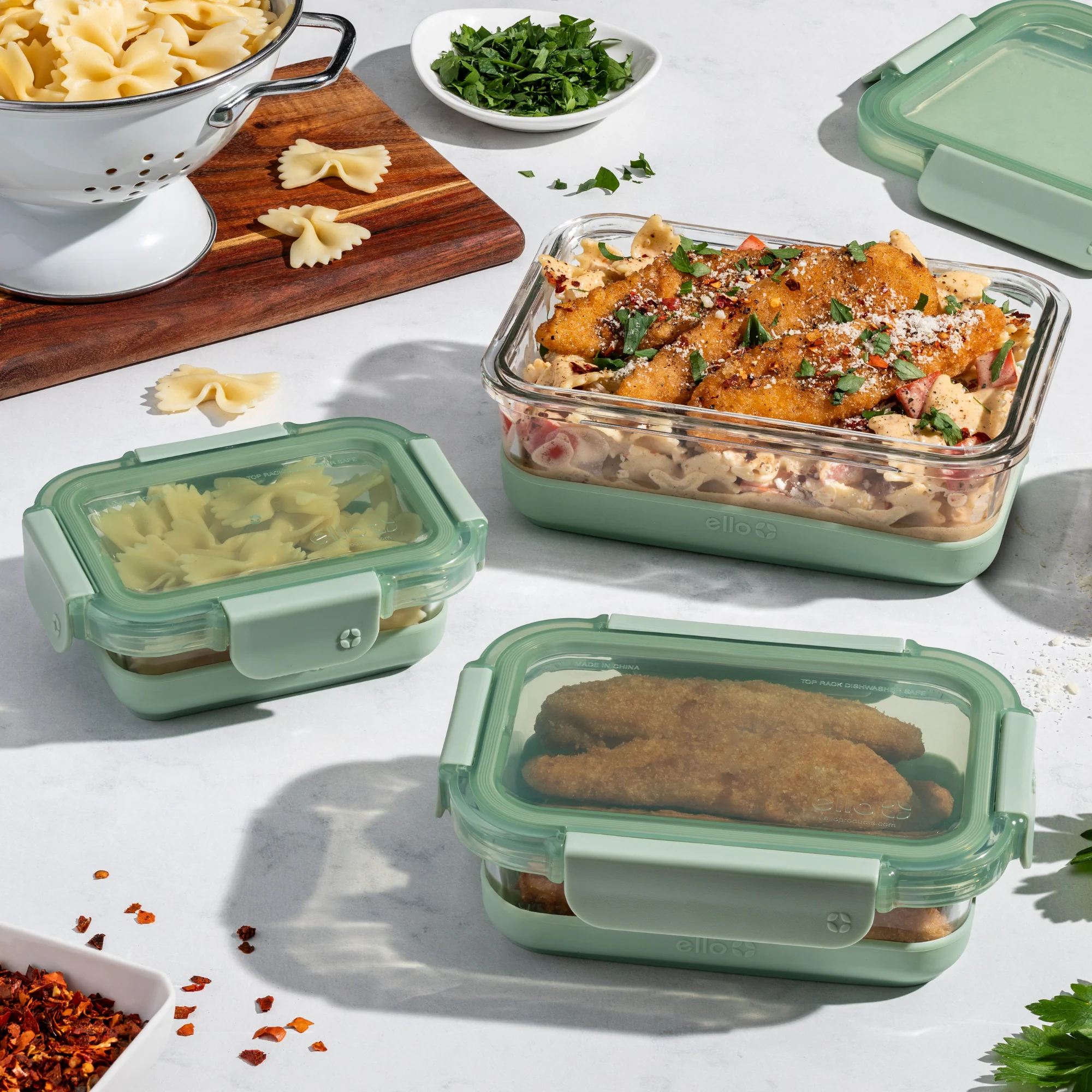 Ello Duraglass Refresh™ 6pc Mixed Food Storage Set - Image 2