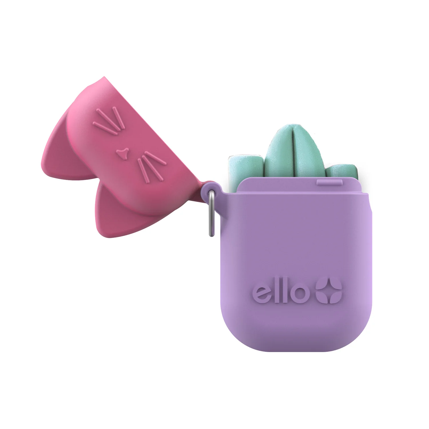 Kids Fold and Store Silicone Straw Set with Case - Image 3
