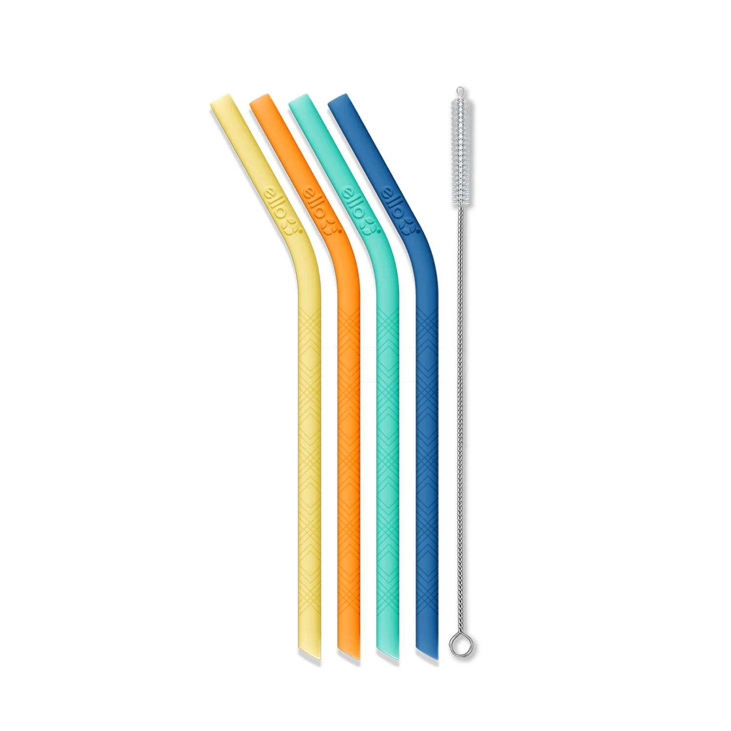 Kids Silicone Reusable Straws - Set of 4 - Image 3