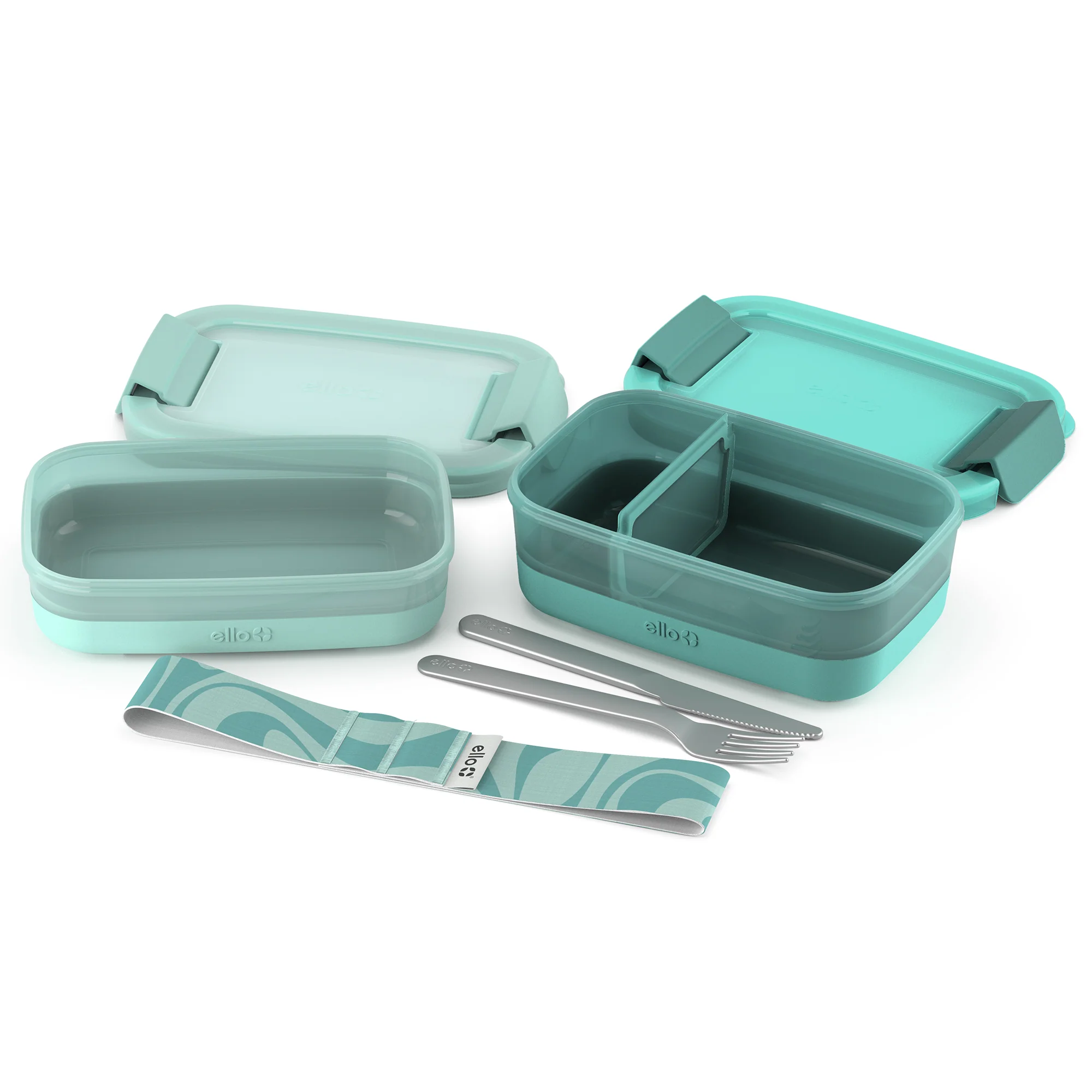 Lunch Bento Stack Plastic Food Storage Container, Set of 2 - Image 11