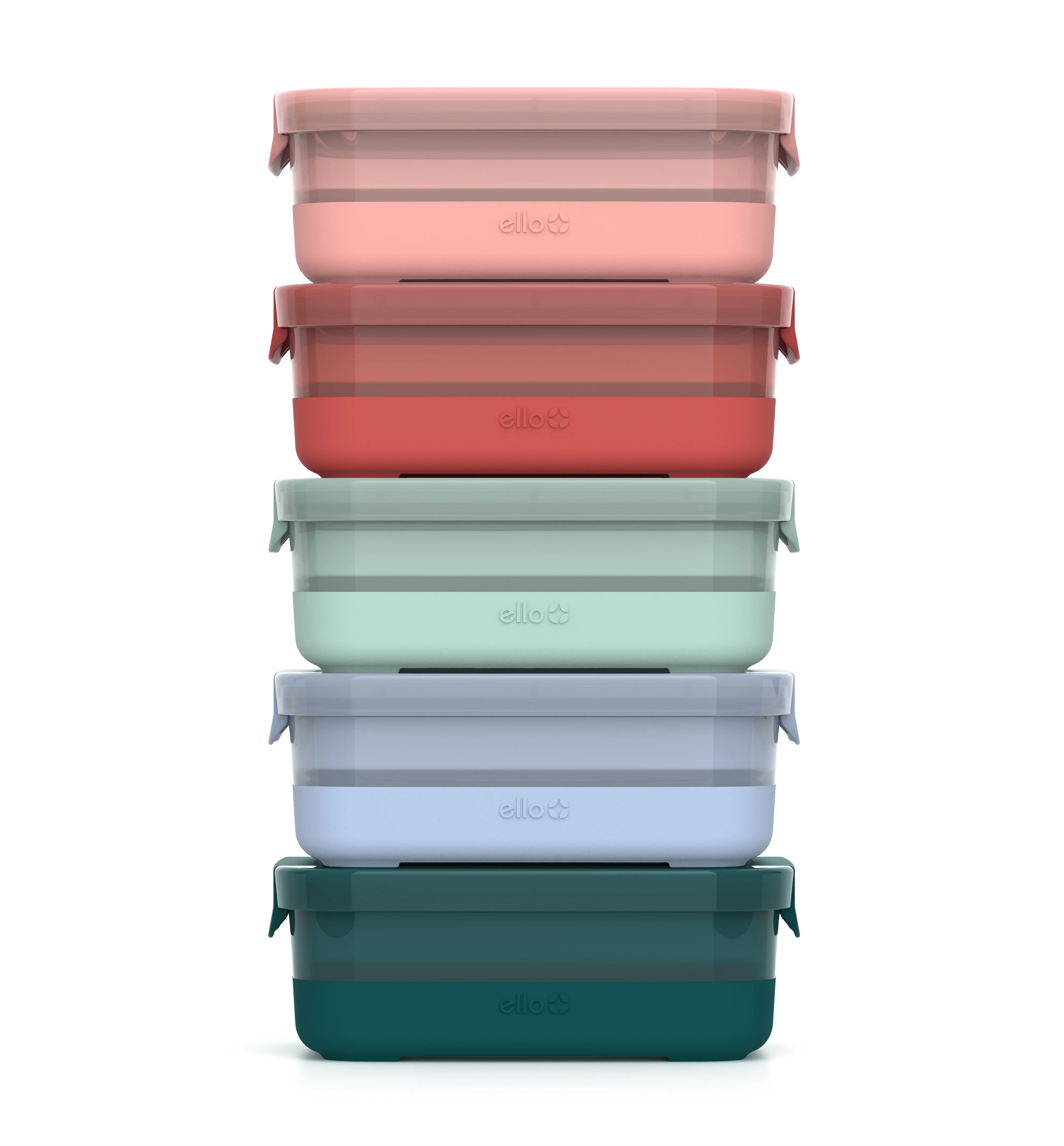Plastic Food Storage 3.7c Containers with Soft Base, Set of 5 - Image 4