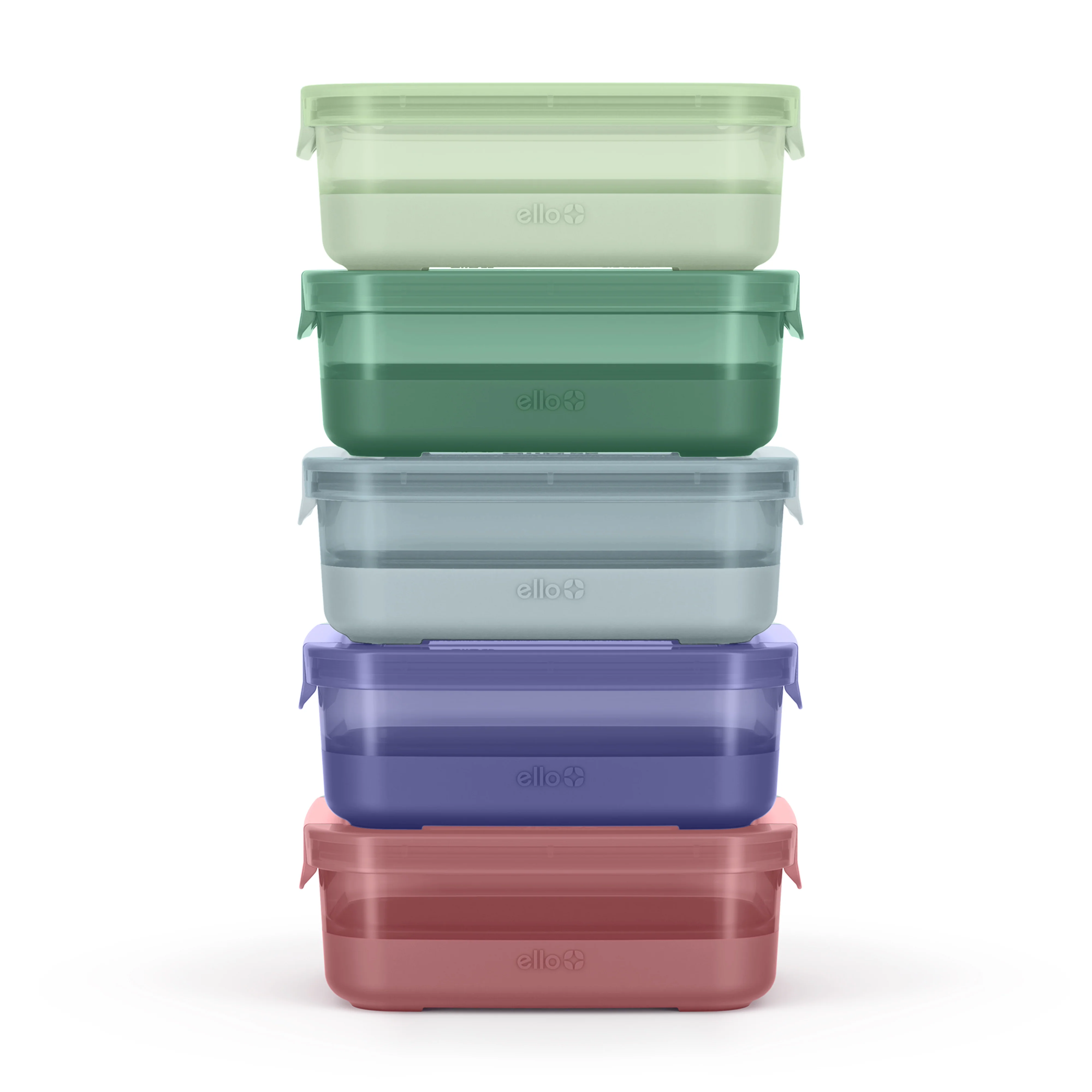 Plastic Food Storage 3.7c Containers with Soft Base, Set of 5 - Image 6