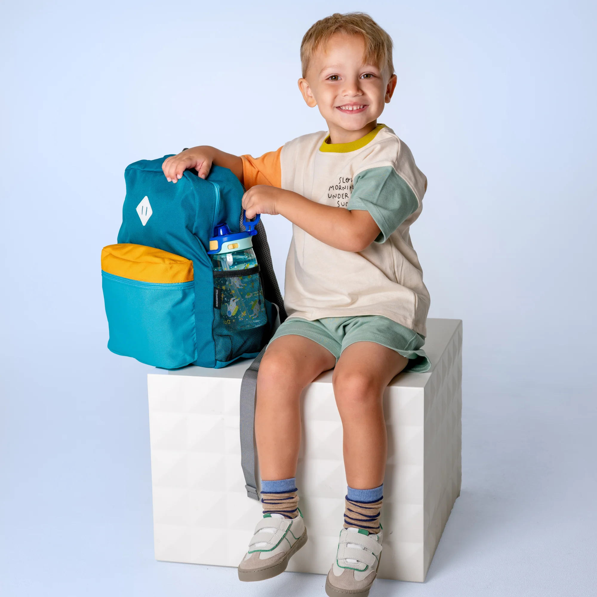 Pop & Fill Kids Water Bottle - 16oz, Tritan Plastic - Image 2