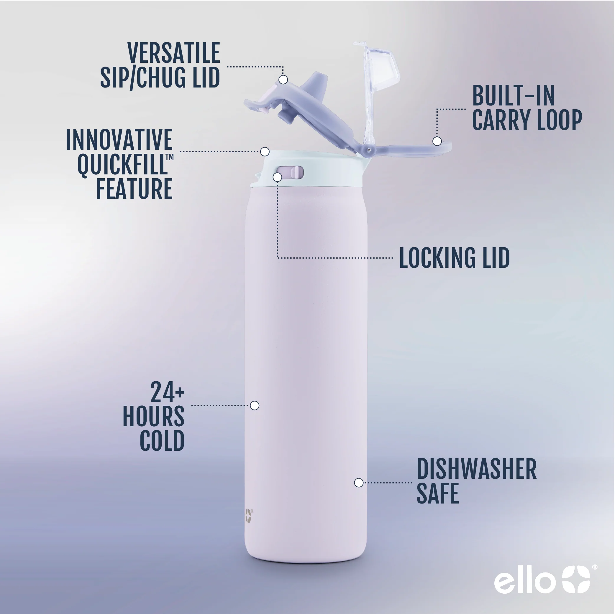 Pop & Fill Stainless Steel Water Bottle - Image 51