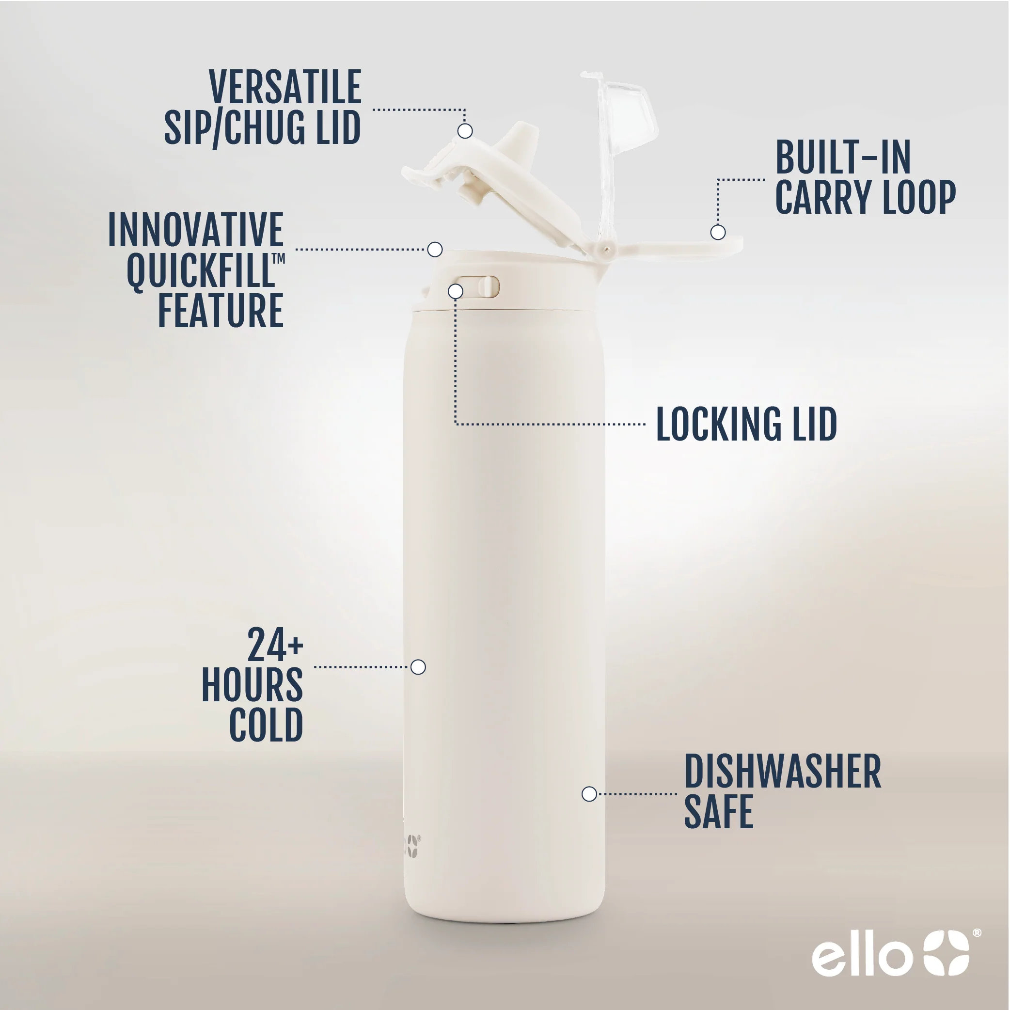 Pop & Fill Stainless Steel Water Bottle - Image 54