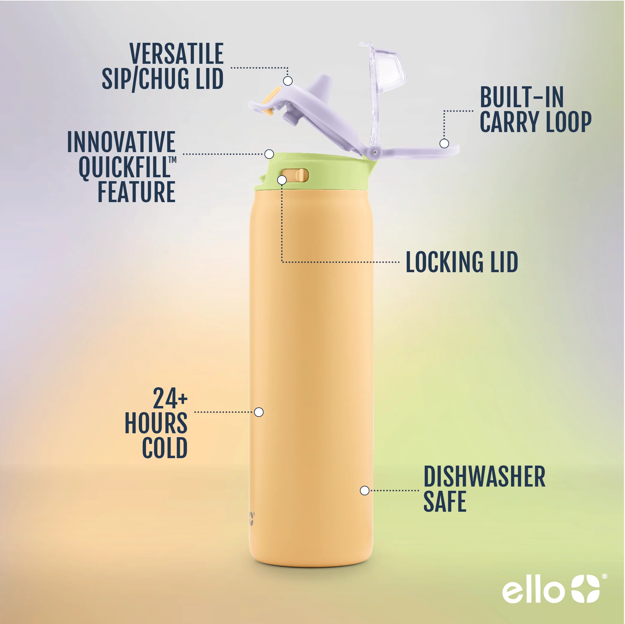 Pop & Fill Stainless Steel Water Bottle - Image 56