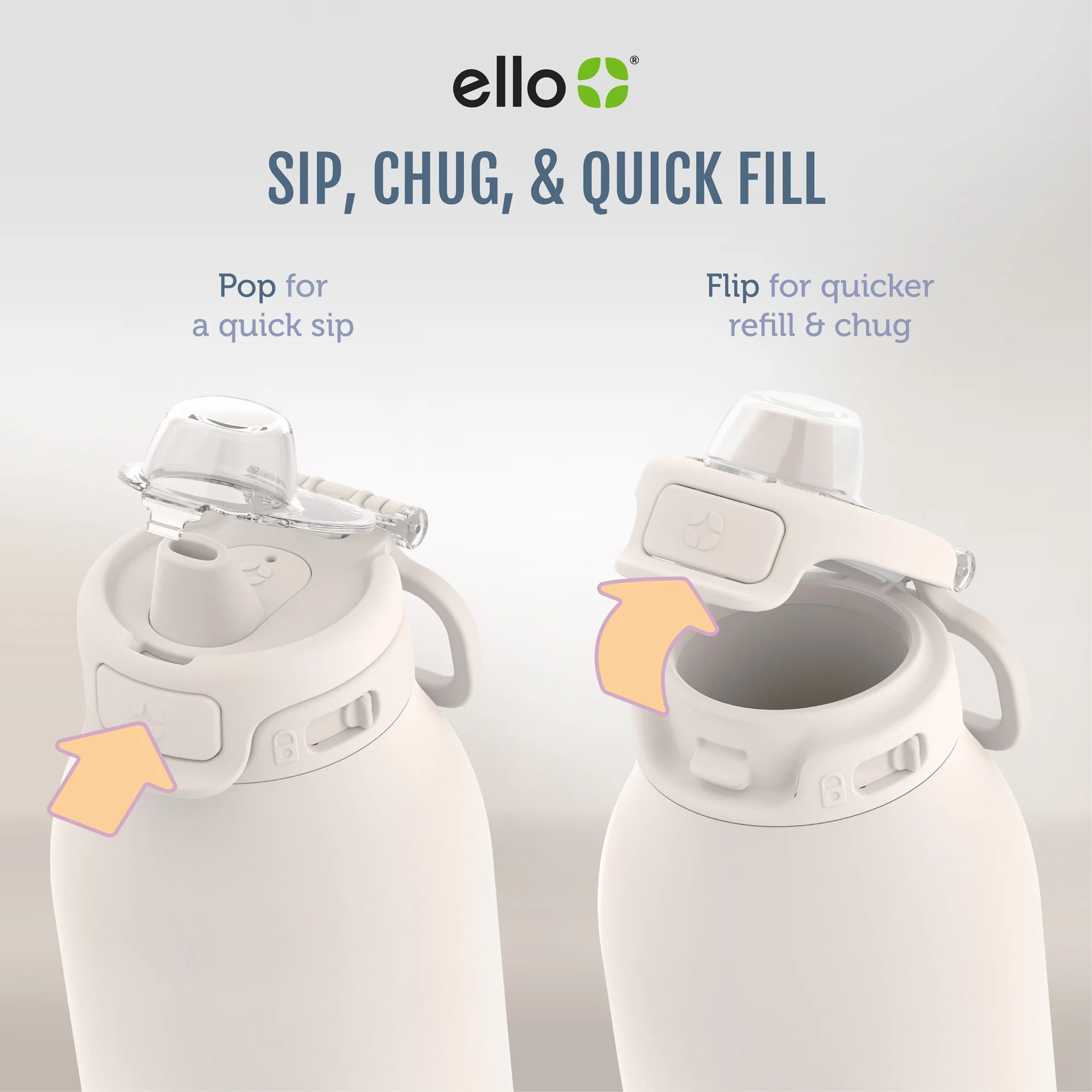 Pop & Fill Stainless Steel Water Bottle - Image 60