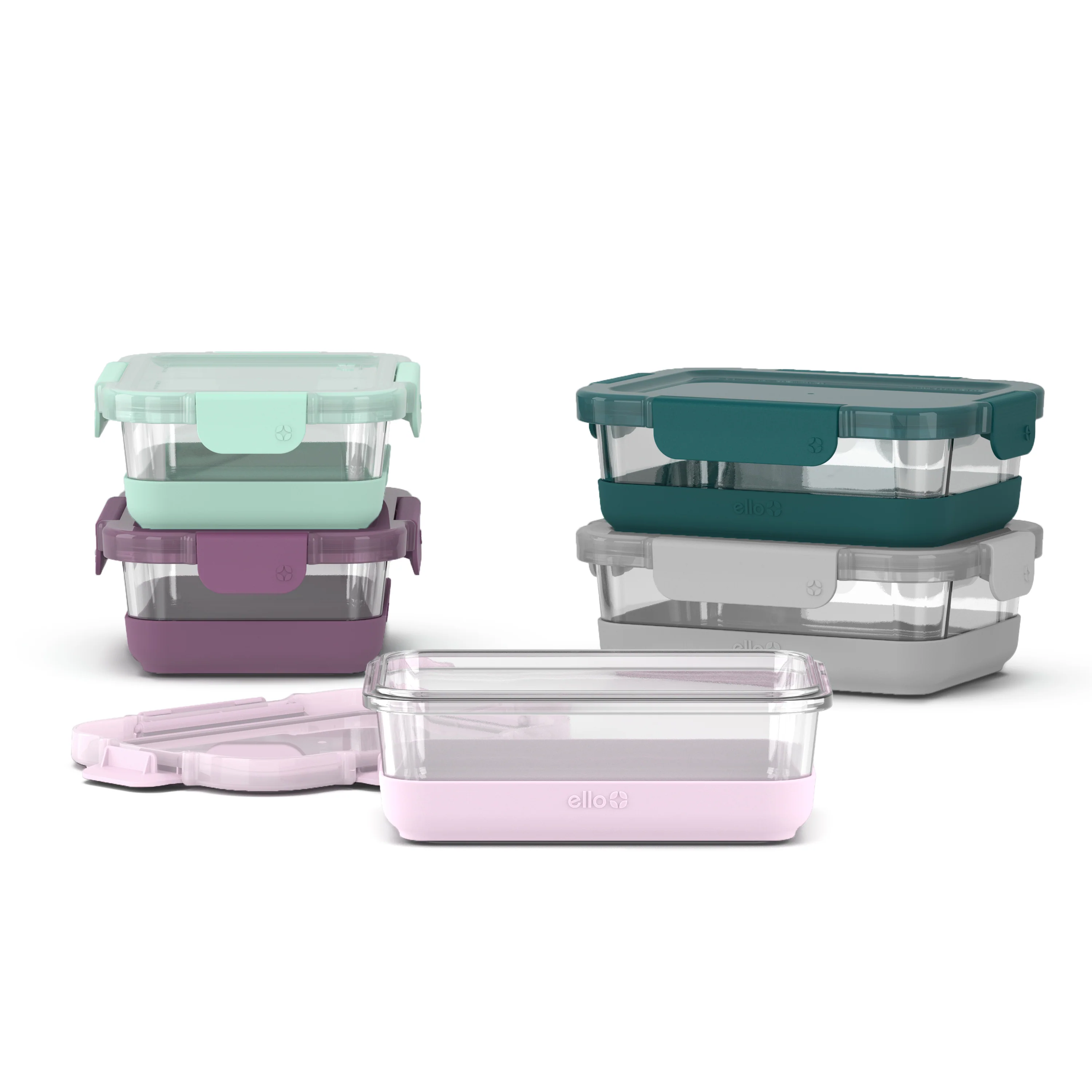 Ello Duraglass Refresh™ Meal Prep Containers, Set of 5 - Image 8